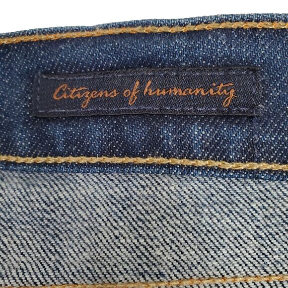 Citizens Of Humanity Womens Sz 29 Jeans Kelly #003 Low Waist Denim Cropped Blue - Picture 11 of 11